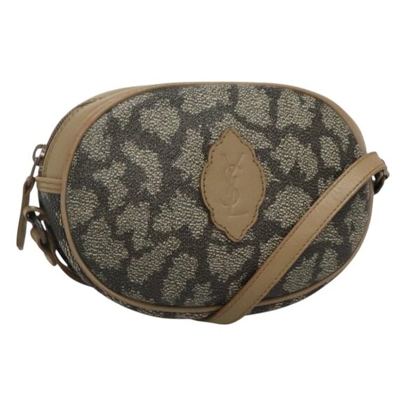 SAINT LAURENT Shoulder Bag PVC Gray Auth BA1077 - Picture 1 of 14